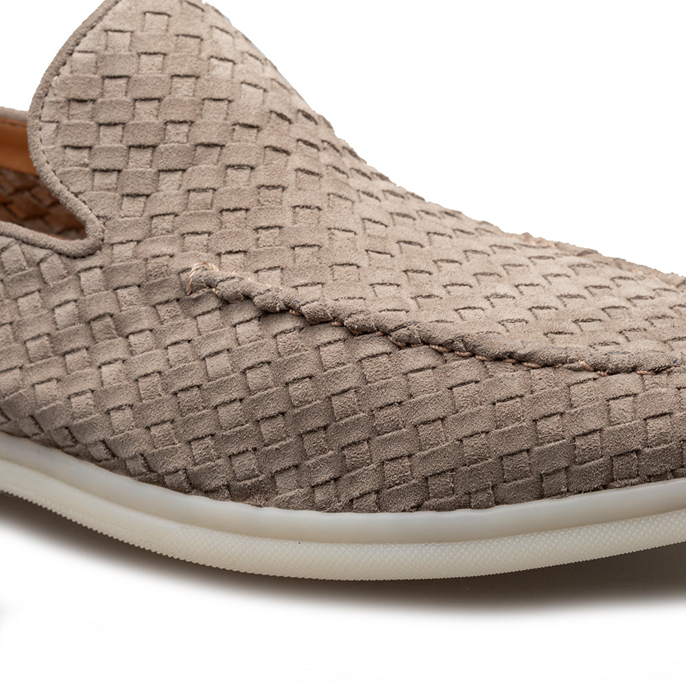 Sanlucar Woven Suede Moccasin