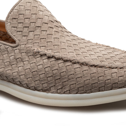 Sanlucar Woven Suede Moccasin