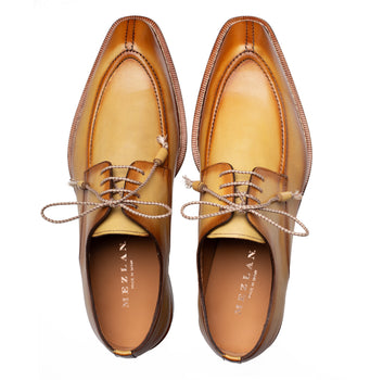Mezlan Belmonte Patina Calf Derby - Luxury Italian Leather Shoes