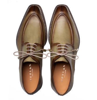 Mezlan Belmonte Patina Calf Derby - Luxury Italian Leather Shoes