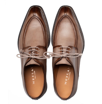 Mezlan Belmonte Patina Calf Derby - Luxury Italian Leather Shoes