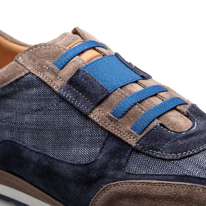 Caleta Suede/Linen Sneaker