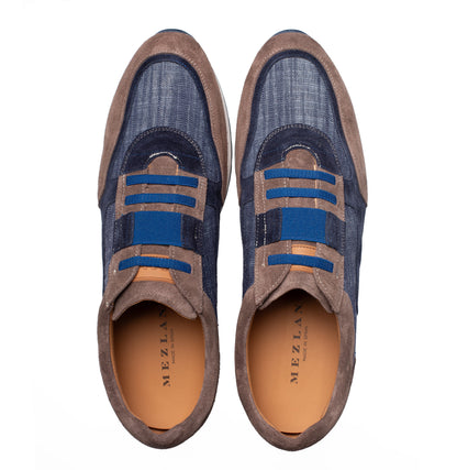 Caleta Suede/Linen Sneaker