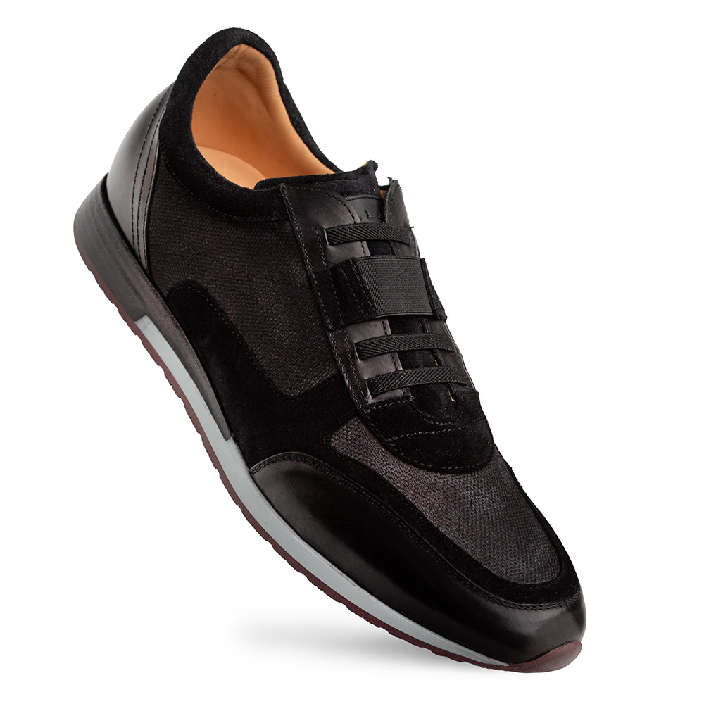 Mezlan Riumar: Luxury Suede & Linen Sneakers - [Color, if known]
