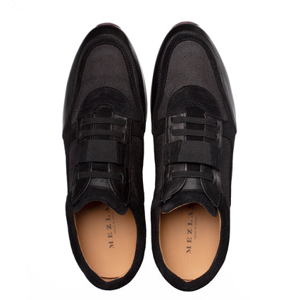 Mezlan Riumar: Luxury Suede & Linen Sneakers - [Color, if known]