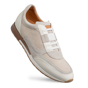 Mezlan Riumar: Luxury Suede & Linen Sneakers - [Color, if known]
