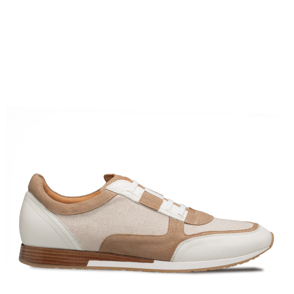 Mezlan Riumar: Luxury Suede & Linen Sneakers - [Color, if known]