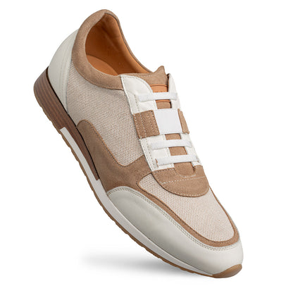 Mezlan Riumar: Luxury Suede & Linen Sneakers - [Color, if known]