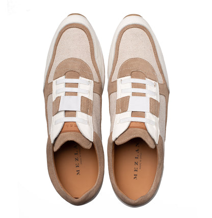 Mezlan Riumar: Luxury Suede & Linen Sneakers - [Color, if known]