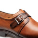 Mezlan Plain Toe Monk Strap Dress Shoe | Luxury Leather