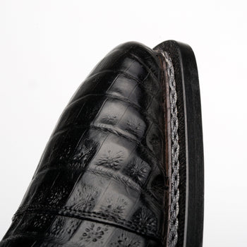Mezlan Giovane Crocodile Derby - Luxury Men's Dress Shoe