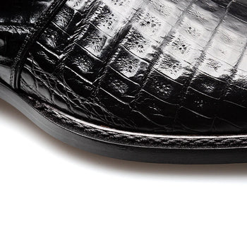 Mezlan Gigolo Crocodile Monk Strap