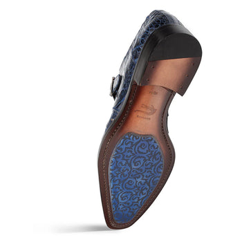 Mezlan Gigolo Crocodile Monk Strap