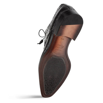 Mezlan Cratos Crocodile Derby Black (50070-F)