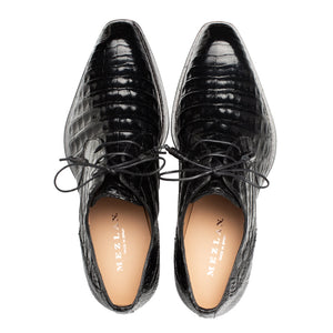 Mezlan Cratos Crocodile Derby - Luxury Leather Dress Shoe