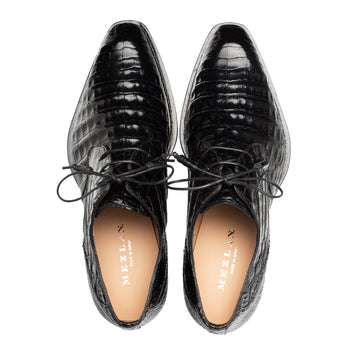 Mezlan Cratos Crocodile Derby - Luxury Leather Dress Shoe