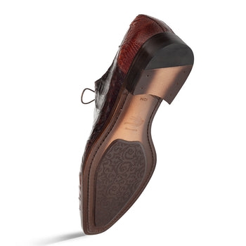 Mezlan Pueblo Crocodile Oxford - Luxury Italian Leather Shoes