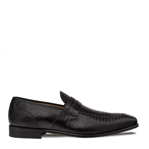 Mezlan Mayor Lizard Penny Loafer - Luxury Men's Dress Shoe
