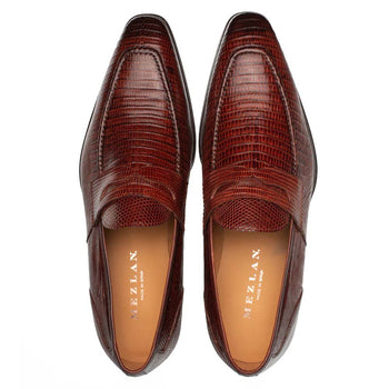 Mezlan Mayor Lizard Penny Loafer