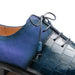 Mezlan Alligator Suede Oxford - Luxury Men's Dress Shoe
