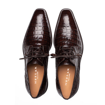 Mezlan Riverside: Luxury Crocodile Lace-Up Shoes