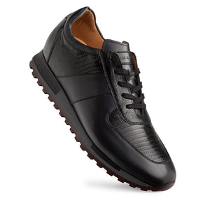 Mezlan Greenwich Sneaker: Calf & Lizard Leather - Luxury Shoe