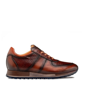 Mezlan Greenwich Sneaker: Calf & Lizard Leather - Luxury Shoe