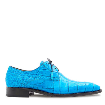 Mezlan Alligator Derby: Luxury Plain Toe Shoes