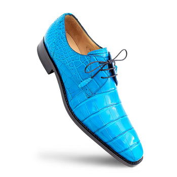 Mezlan Alligator Derby: Luxury Plain Toe Shoes