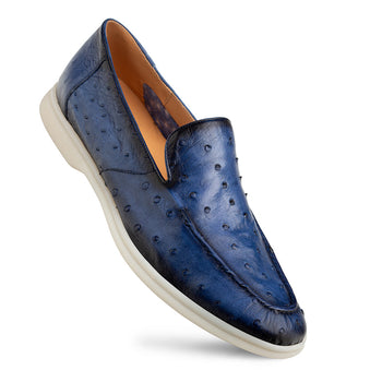 Mezlan Marmi Ostrich Flex Moc - Luxury Casual Shoes
