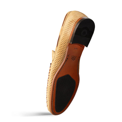 Mezlan Tarraco Perf Suede Moccasin - Luxury Italian Loafer