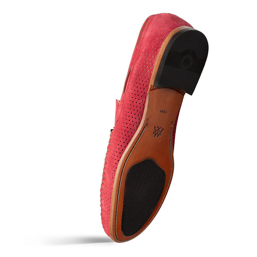 Mezlan Tarraco Perf Suede Moccasin - Luxury Italian Loafer