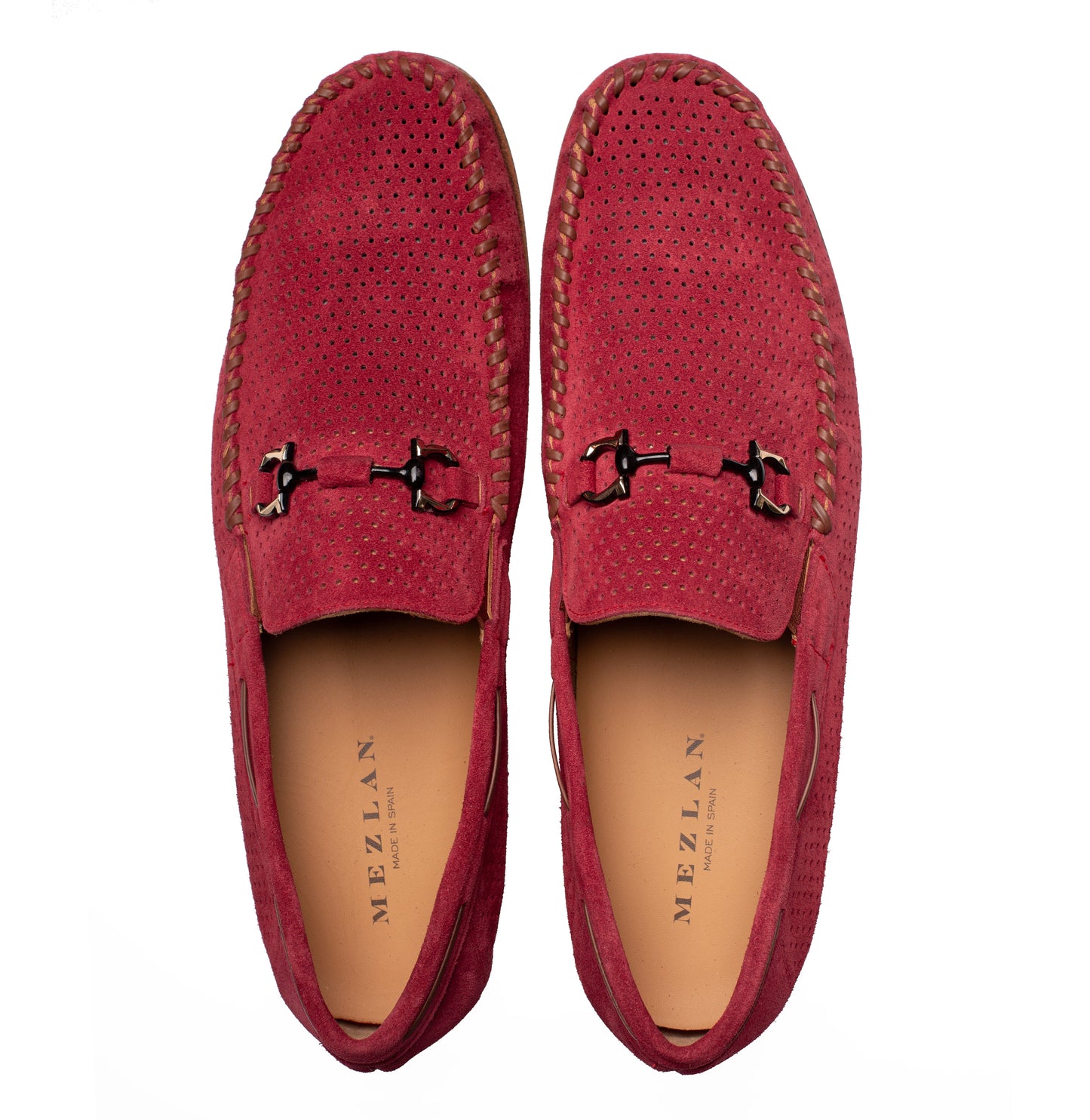 Mezlan Tarraco Perf Suede Moccasin - Luxury Italian Loafer