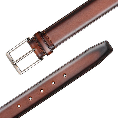 Mezlan Classic Patina Calfskin Belt