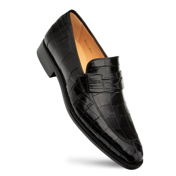 Mezlan Piccolo Alligator Penny Loafer