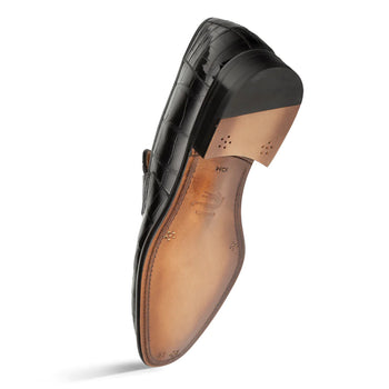 Mezlan Piccolo Alligator Penny Loafer