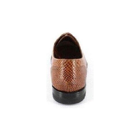 Madison Stacy Adams Anaconda Print Leather Shoes Tan 00055-240