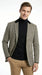 Men’s White and Black Houndstooth Checkered Blazer, Dress Casual Sport Coat Jacket