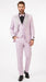 Gray and Pink Prom Tuxedo - Perfect Wedding Suit Vested rhinestone sequin Lapelled