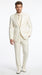 Lucci Classic Ivory 2-Button Budget Tuxedo - Pleated Slacks