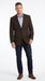 Men’s Brown 2 Button Dress Casual Blazer with Notch Lapel, Fashion Sport Coat