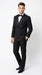 Men’s Black Double Breasted Tuxedo with Super 150s Style, Designer Formal Wedding Dinner Suit