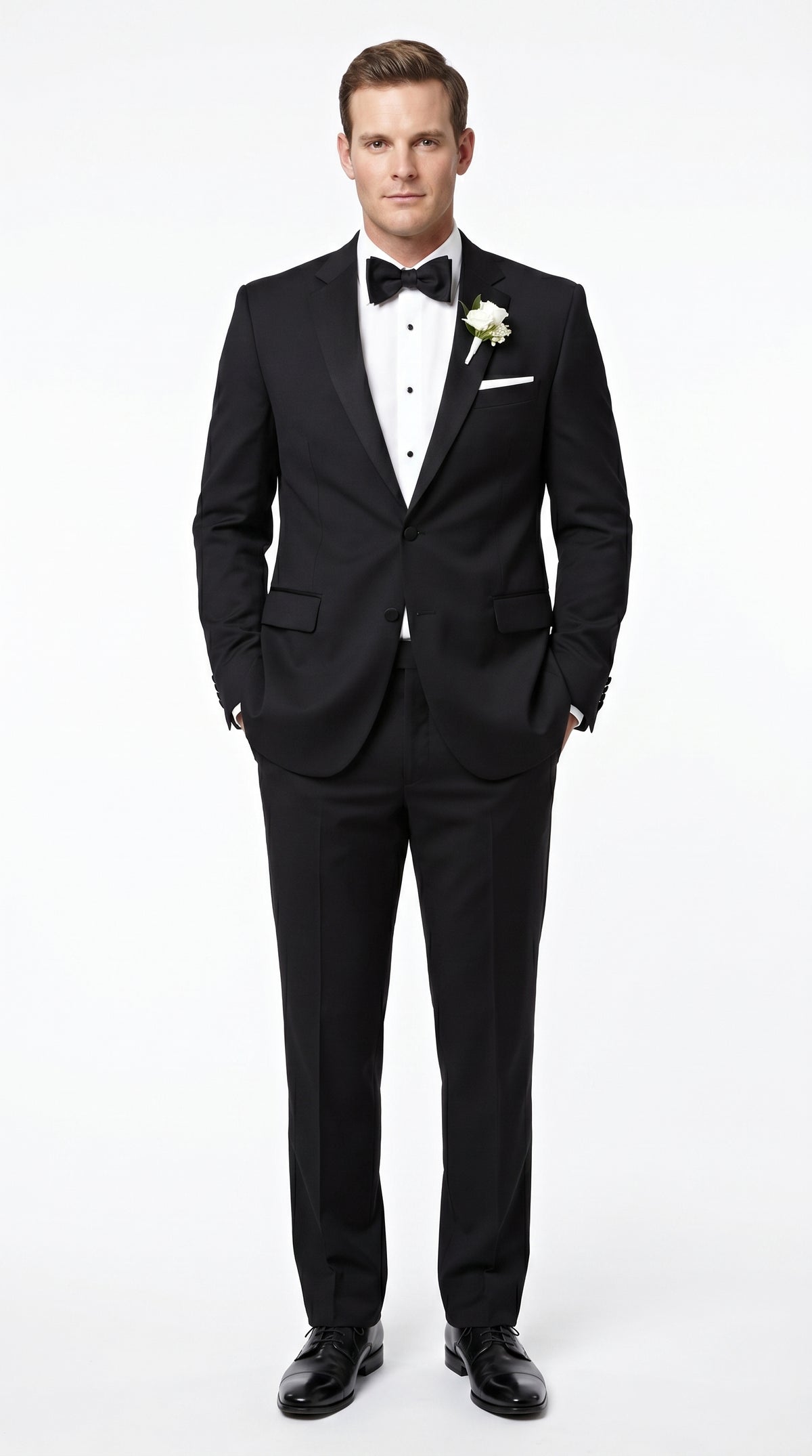 Groomsmen Package Deal Vest & Pants Slacks + Shirt & Tie Set (no Jacket) Black