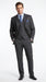 Men’s Charcoal Gray Pinstripe 3 Piece Vested Suit with 2 or 3 Button Jacket, Formal Dress Suit