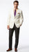Men’s Ivory Cream Blazer with 2 Button Front, Off White Dress Casual Sport Coat