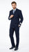 Men’s Dark Navy Blue Double Breasted 6 Button Suit, Classic Formal Wedding Business Suit