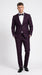 Men’s Plum Eggplant Dark Purple 2 Piece Suit, Formal Wedding Prom Dress Suit