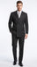 Men’s Black Double Breasted Bold Pinstripe Suit – Gangster Style Formal Dress Suit