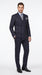 Men’s Dark Navy Blue Chalk Pinstripe Double Breasted Suit, Formal Wedding Business Dress Suit Set
