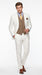 Men’s Off White Great Gatsby 3 Piece Suit, Vintage Wedding Prom Formal Vested Suit Set
